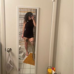 Fashion Icon Rhinestone Heeled Boots - Black